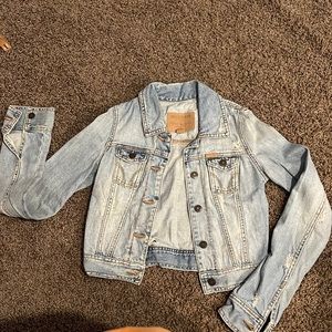 Distressed Hollister Denim Jacket
